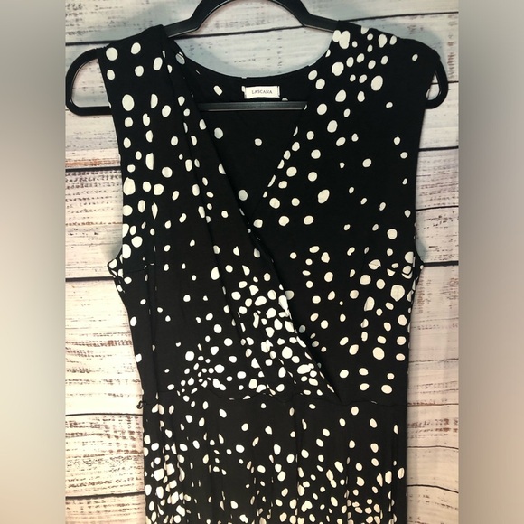 VENUS Lascana Black Midi Dress with V-neck Sleeveless Design size 10 NWOT - Picture 6 of 12